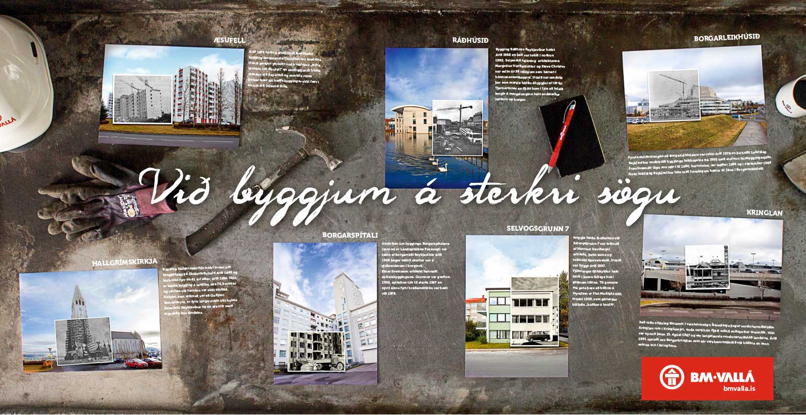 Auglýsingaherferð fyrir BM Vallá - Við byggjum á sterkri sögu