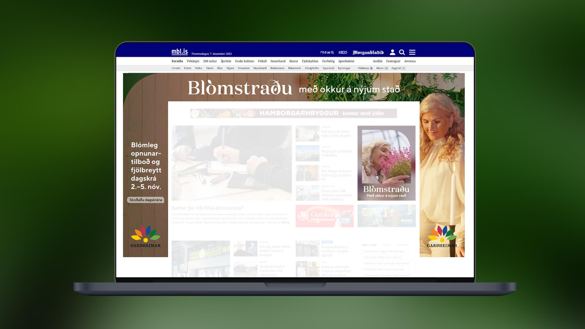 Gardheimar vefb mock