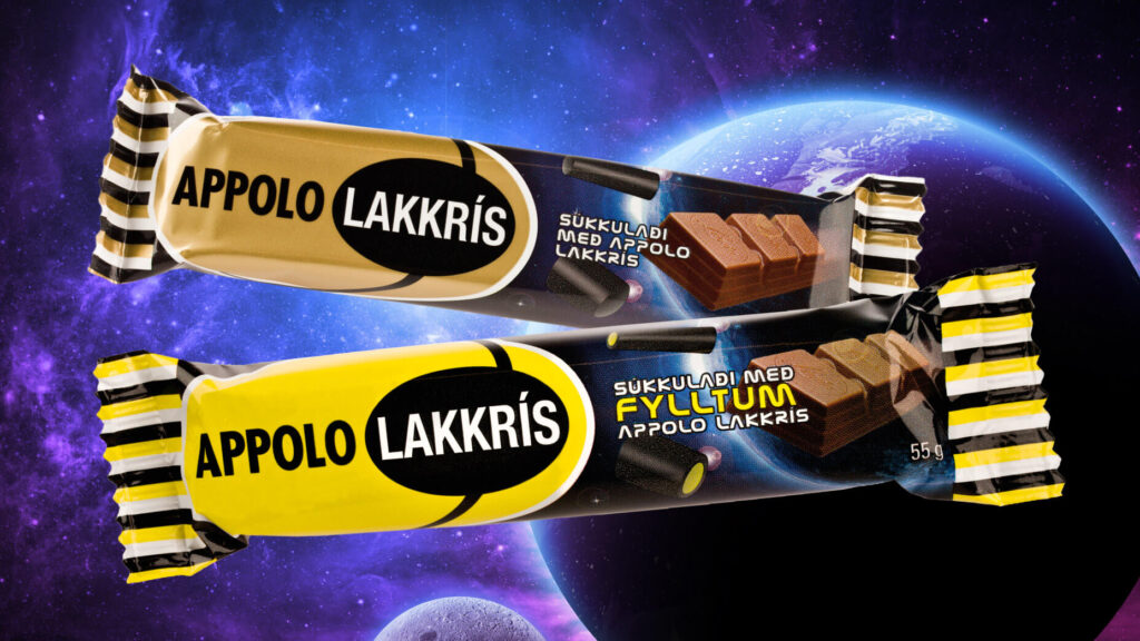 Tvö súkkulaði í geimnum.