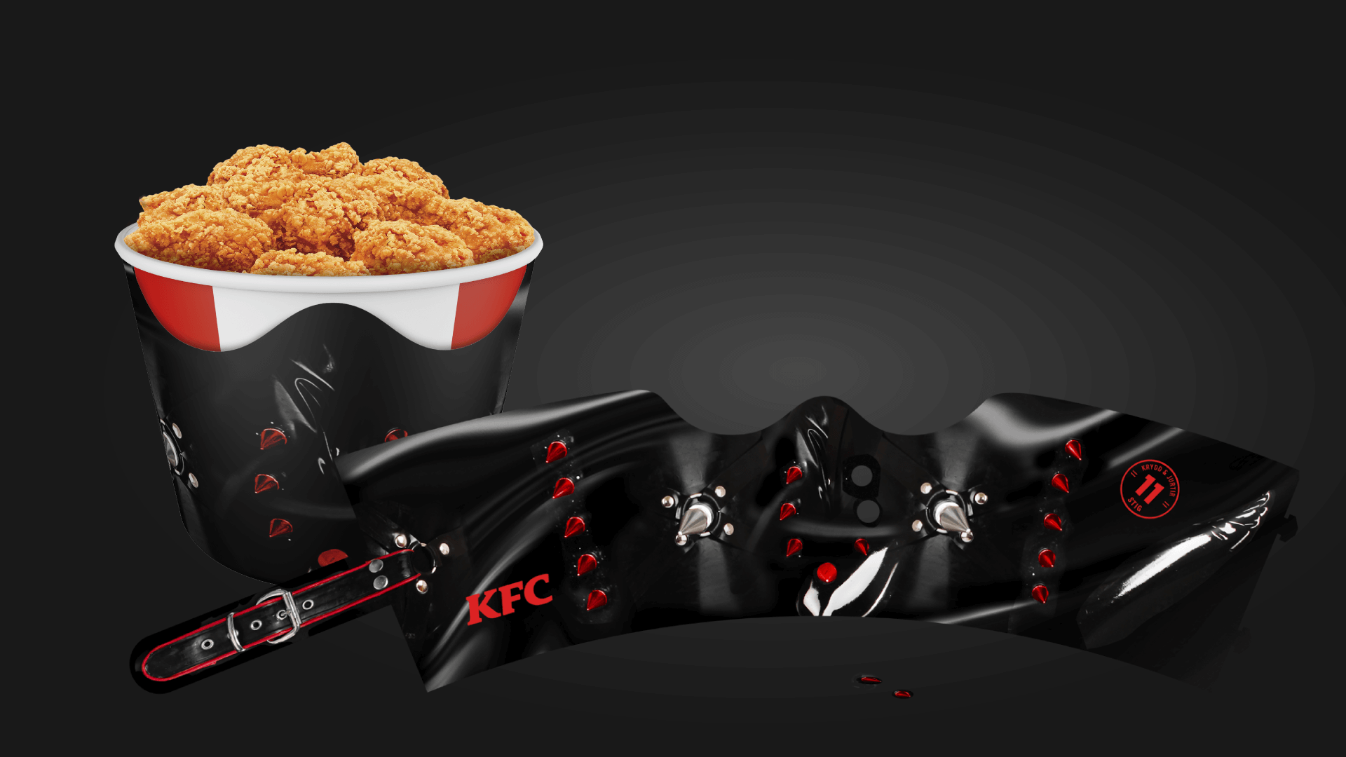 Auglýsingaherferð fyrir KFC - Troddu þessu í grímuna á þér