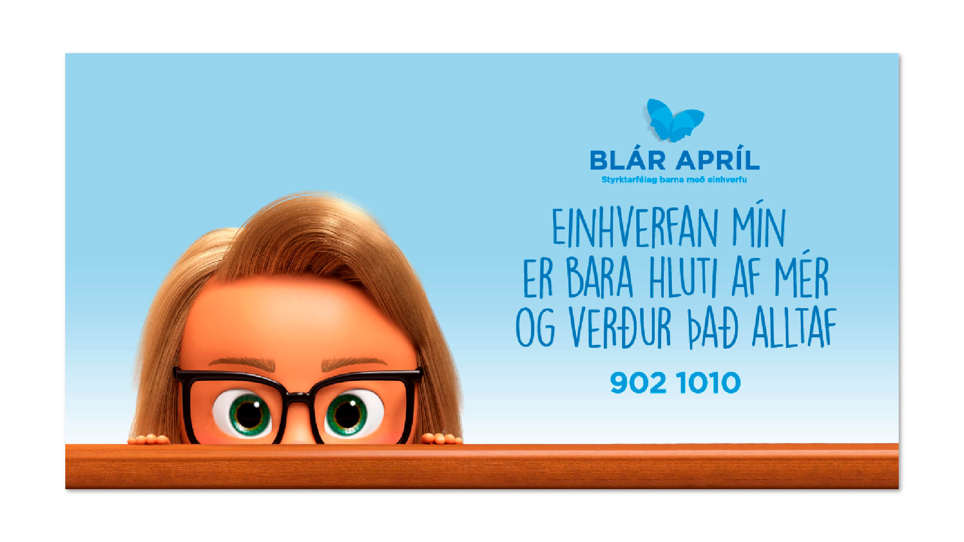 Blár apríl - stelpa