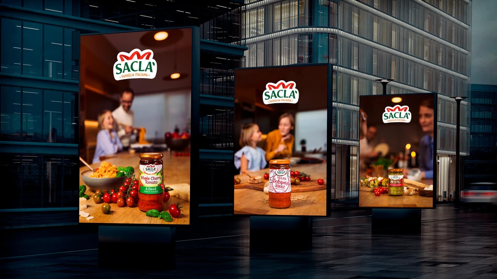 Auglýsingaherferð fyrir Sacla ósvikið ítalskt bragð