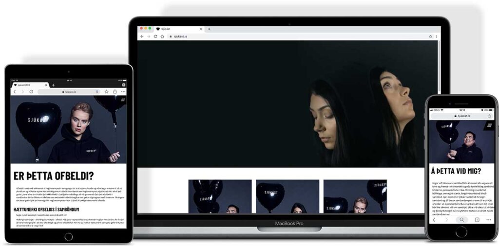 Auglýsingaherferð fyrir Stígamót 2019 - Sjúkást Sambandsrófið