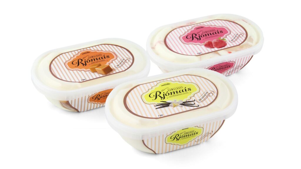 3 dósir af Gamaldags ís.