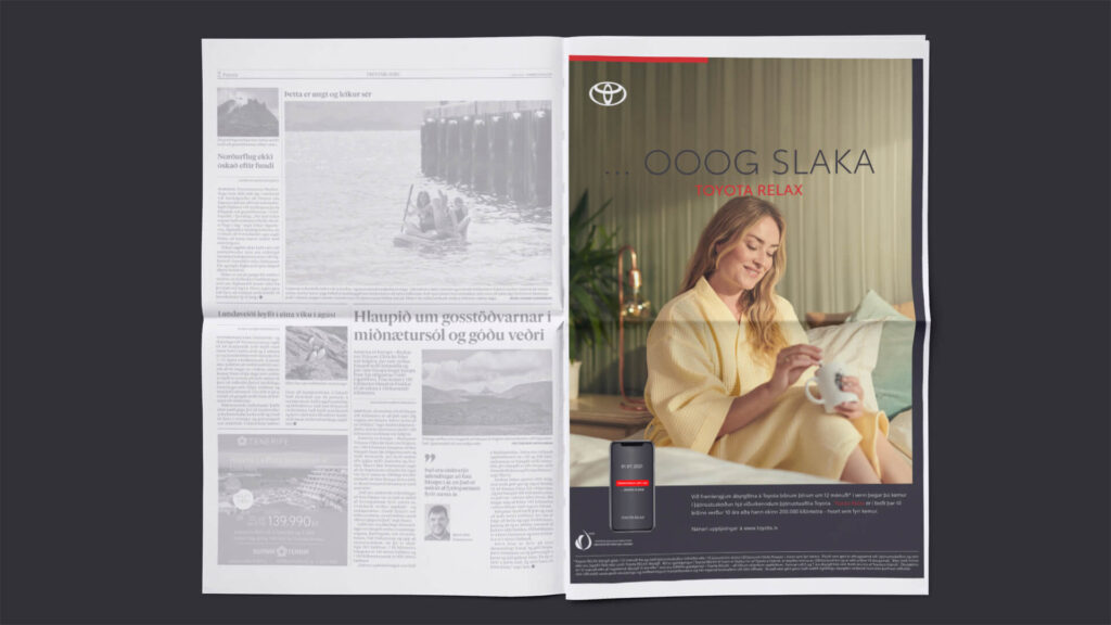 Heilsíðuauglýsing.